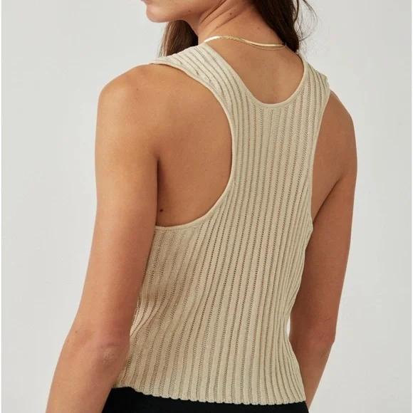 Free People Seascape knit vest with lurex - Picture 2 of 5